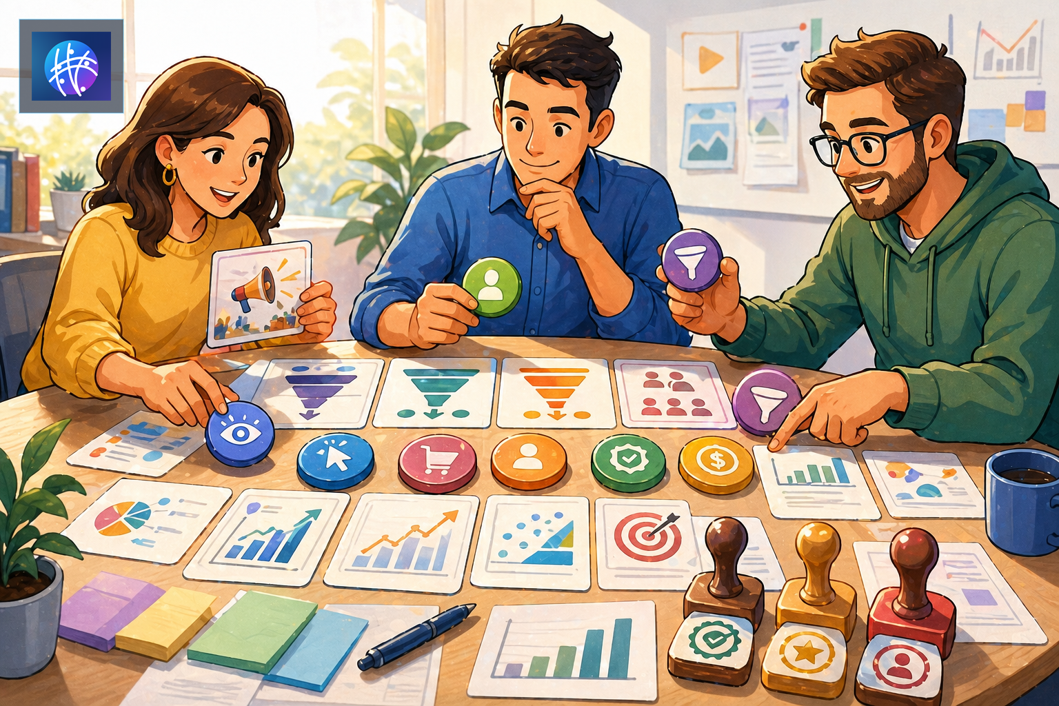 Advertising Creative Testing Metrics Operators Should Track bright advertising creative testing editorial hero image with Meshline logo