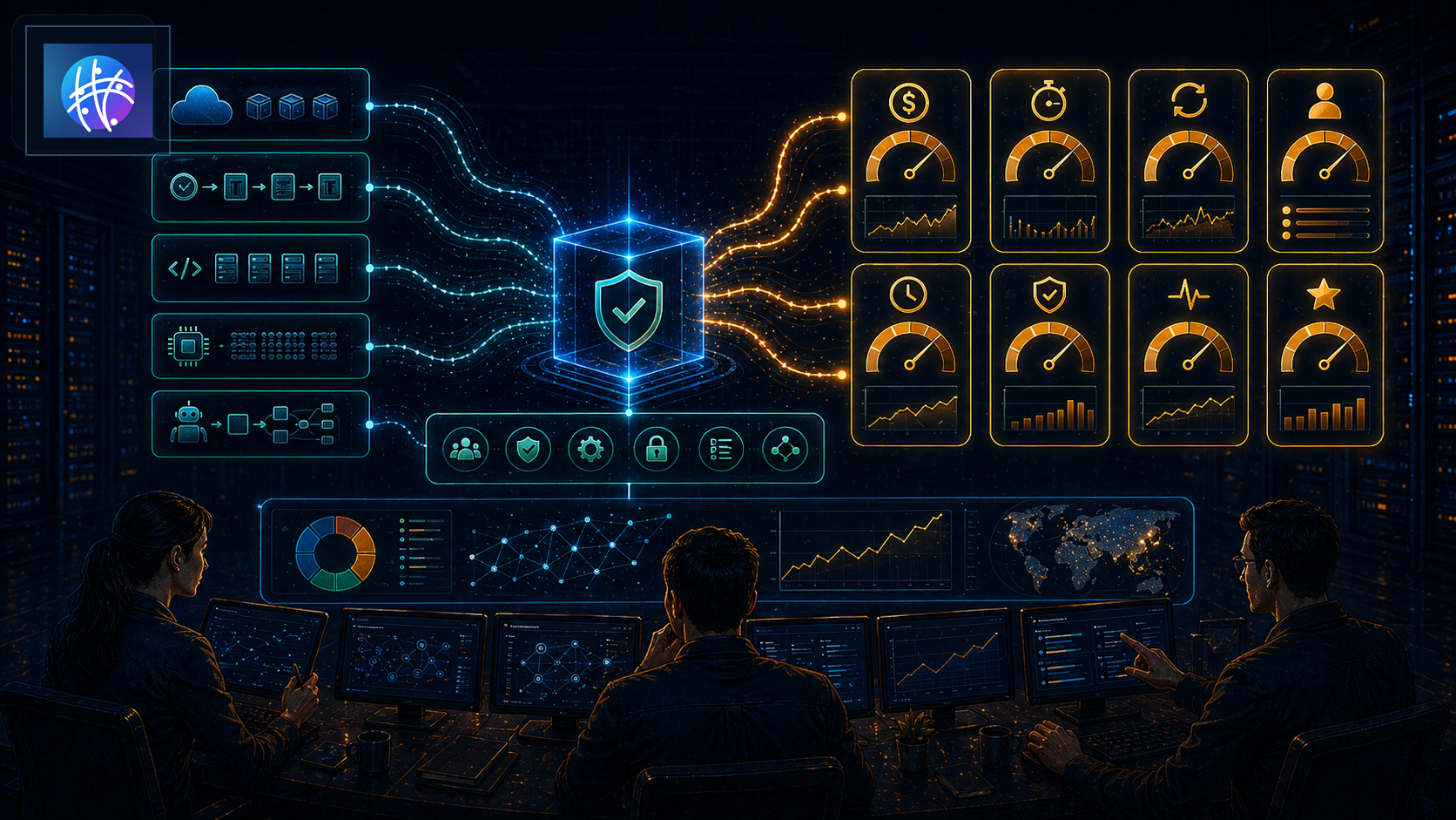 Compute Governance Metrics Operators Should Track premium compute governance hero image with Meshline logo