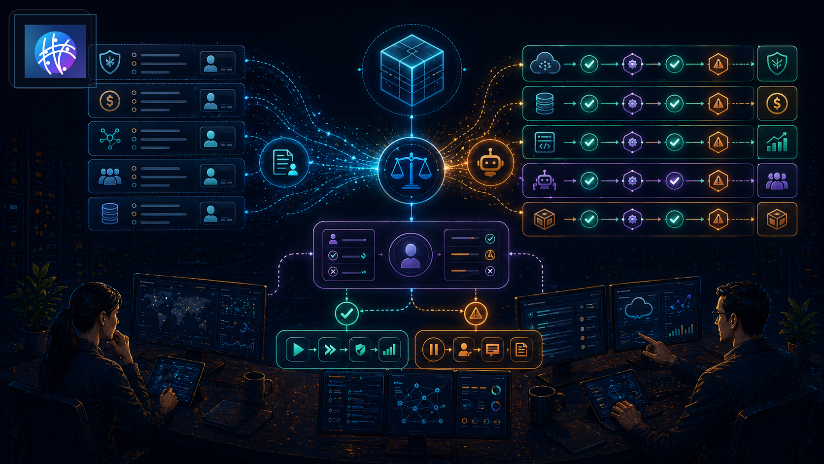 Compute Governance Rules vs Automation: How Operators Should Decide premium compute governance hero image with Meshline logo