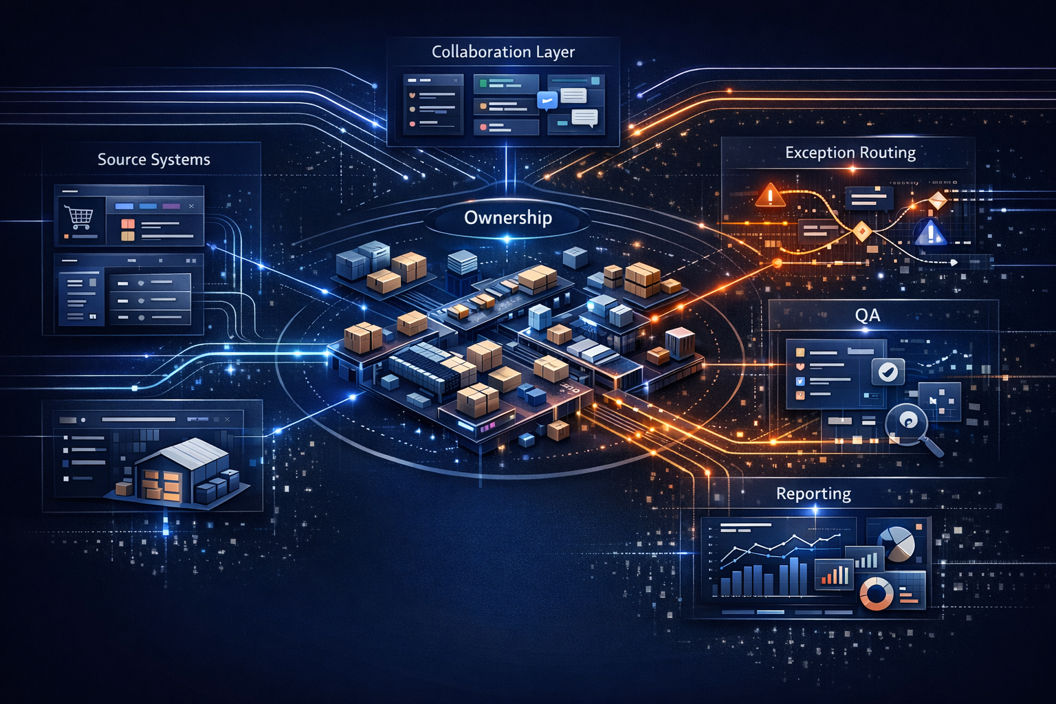 How agency operators can use Meshline e-commerce fulfillment ownership-friendly system exports to remove coordination from e-commerce fulfillment Meshline workflow automation article visual