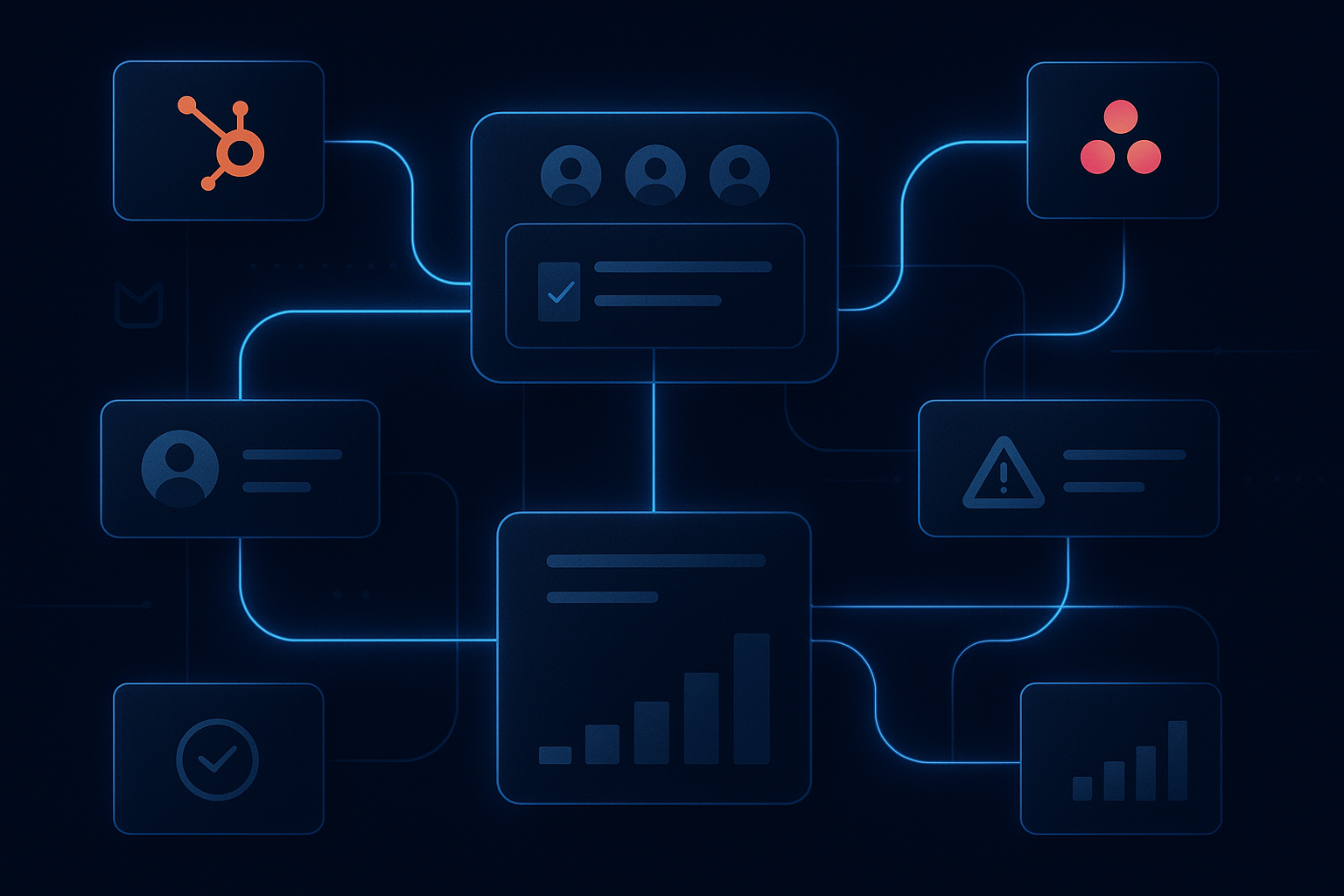 How to automate HubSpot and Asana for approval workflows without slow follow-up Meshline workflow automation article visual