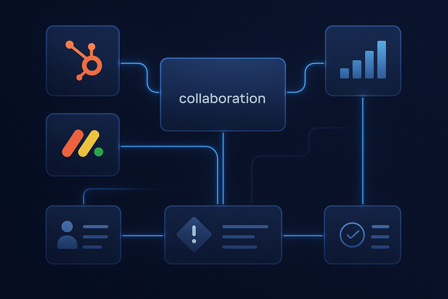 How to automate HubSpot and Monday.com for pipeline hygiene without tool sprawl Meshline workflow automation article visual