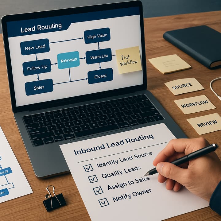 HubSpot inbound lead routing system with capture, qualification, assignment, exception handling, and reporting controls.
