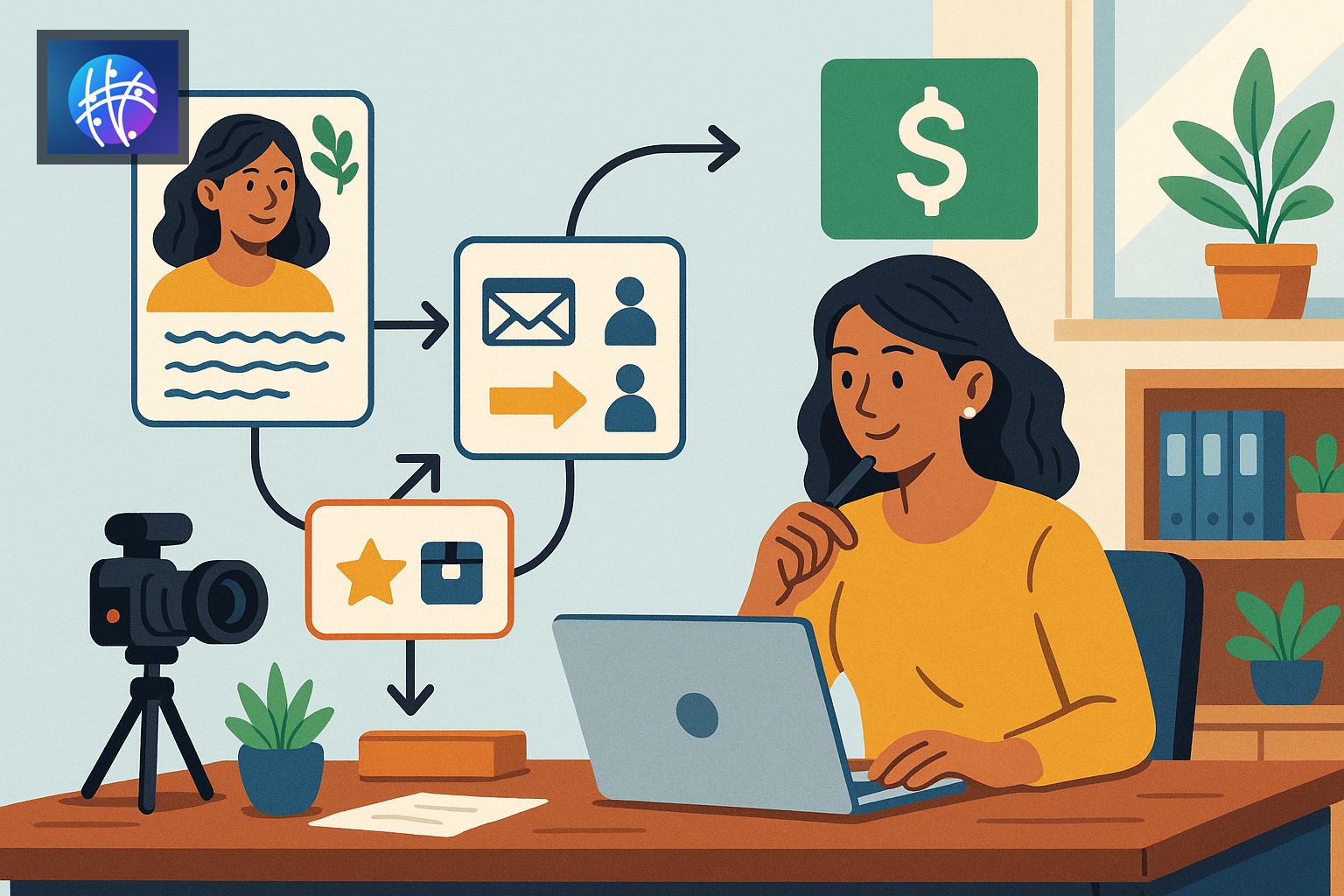 How Influencers Can Turn Organic Presence into Revenue with Meshline generated creator revenue hero image with Meshline logo