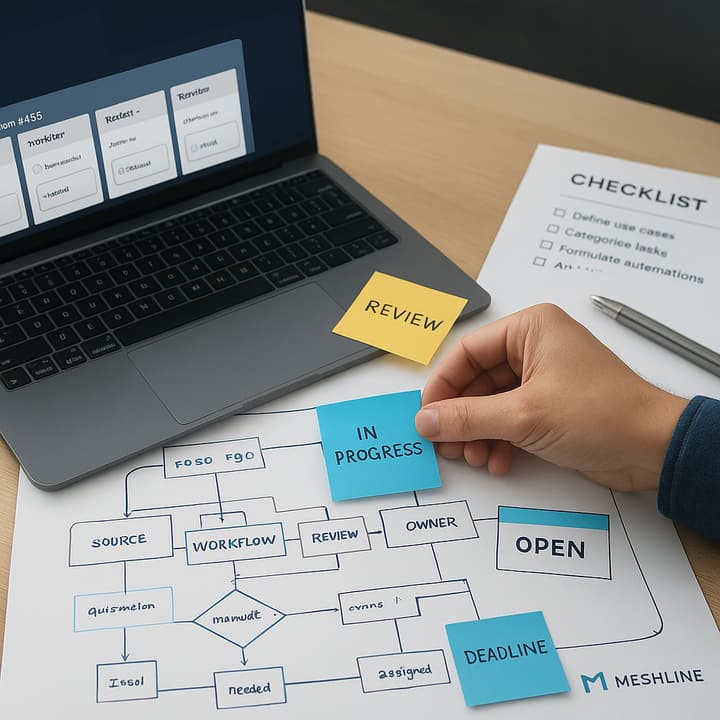 Stop Losing Work In Customer Support editorial workflow illustration