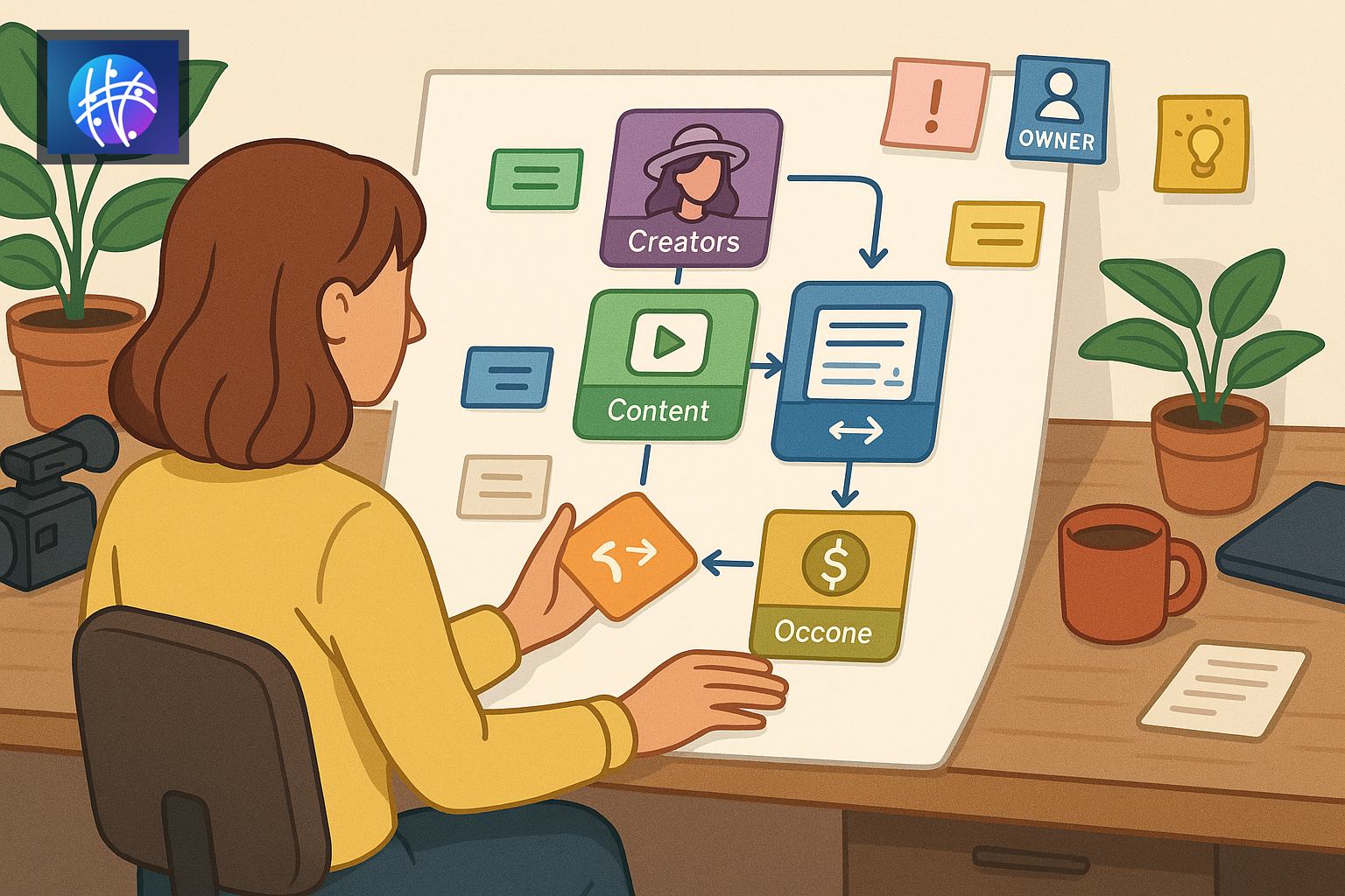 How to Build a Revenue-Generating Influencer Funnel with Meshline generated creator revenue hero image with Meshline logo