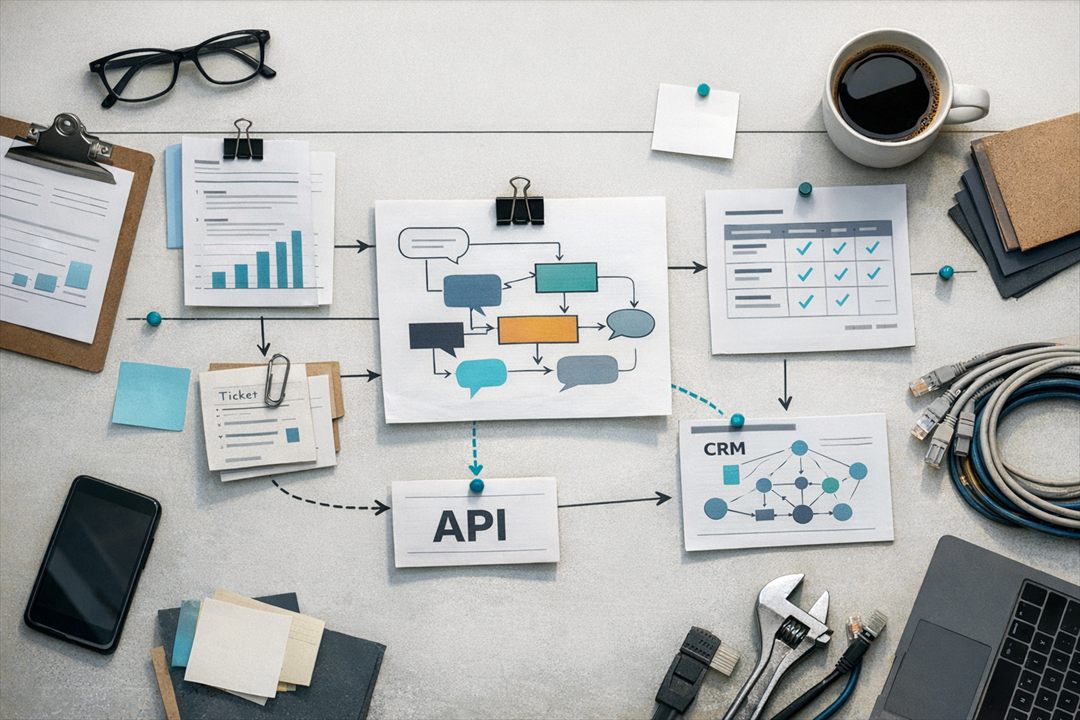 Fixing the Help Desk Integration Mess: an operator’s practical playbook Meshline workflow automation article visual