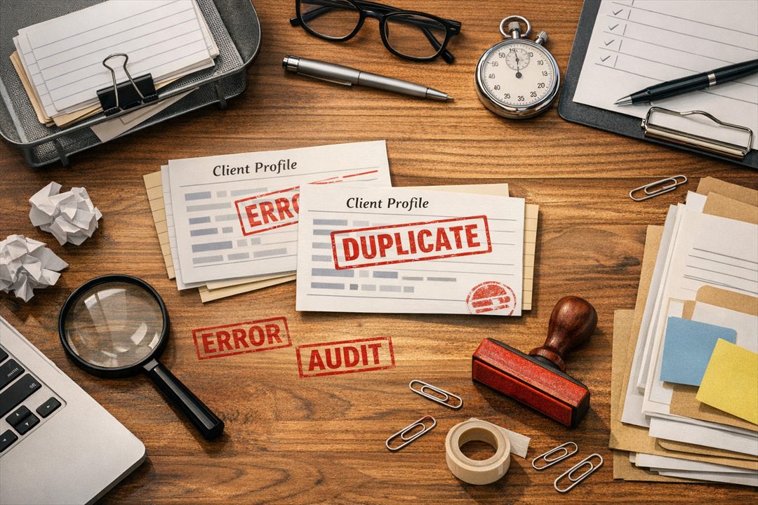 How Duplicate Records Break Client Onboarding — And What Founders Can Fix Meshline workflow automation article visual