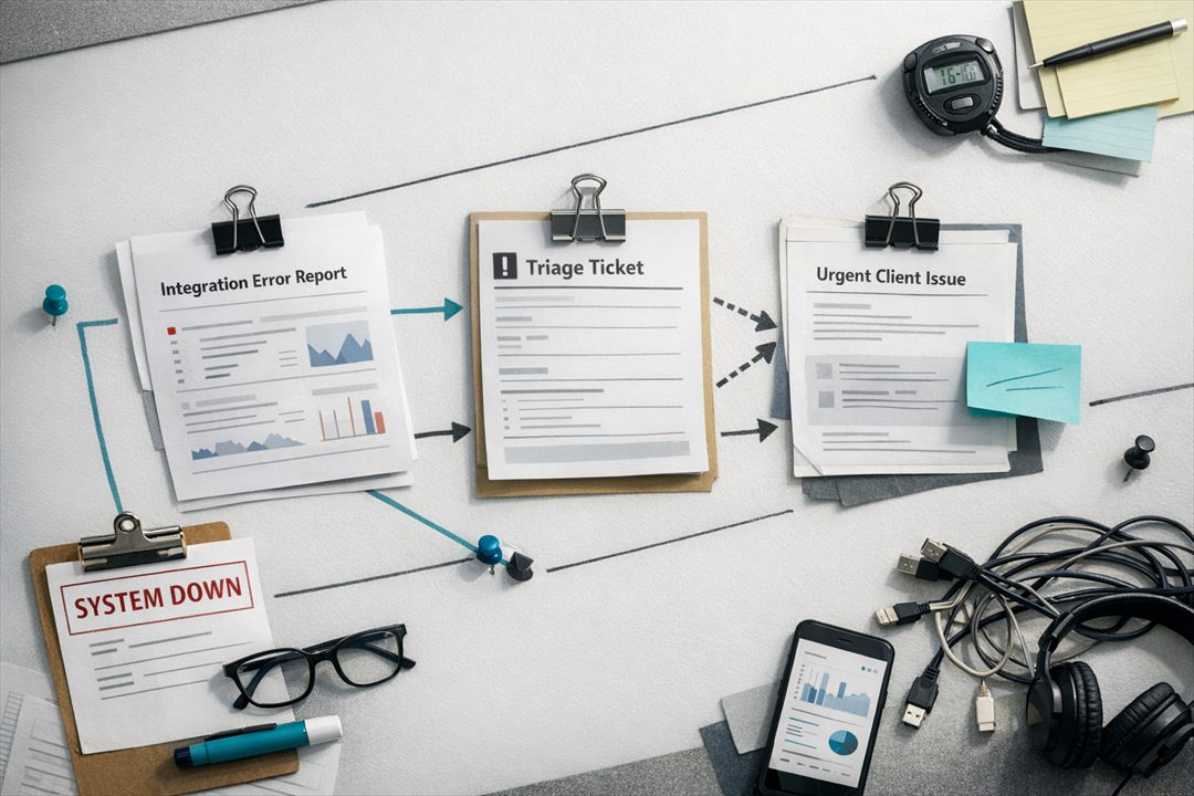 What Brittle Integrations Reveal About Agency Support Triage Meshline workflow automation article visual