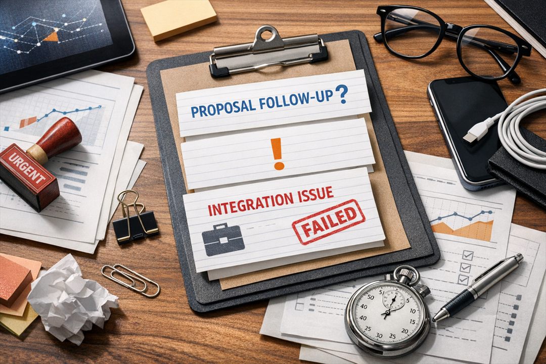 Why Proposal Follow-up Breaks: Lessons from Brittle Integrations Meshline workflow automation article visual