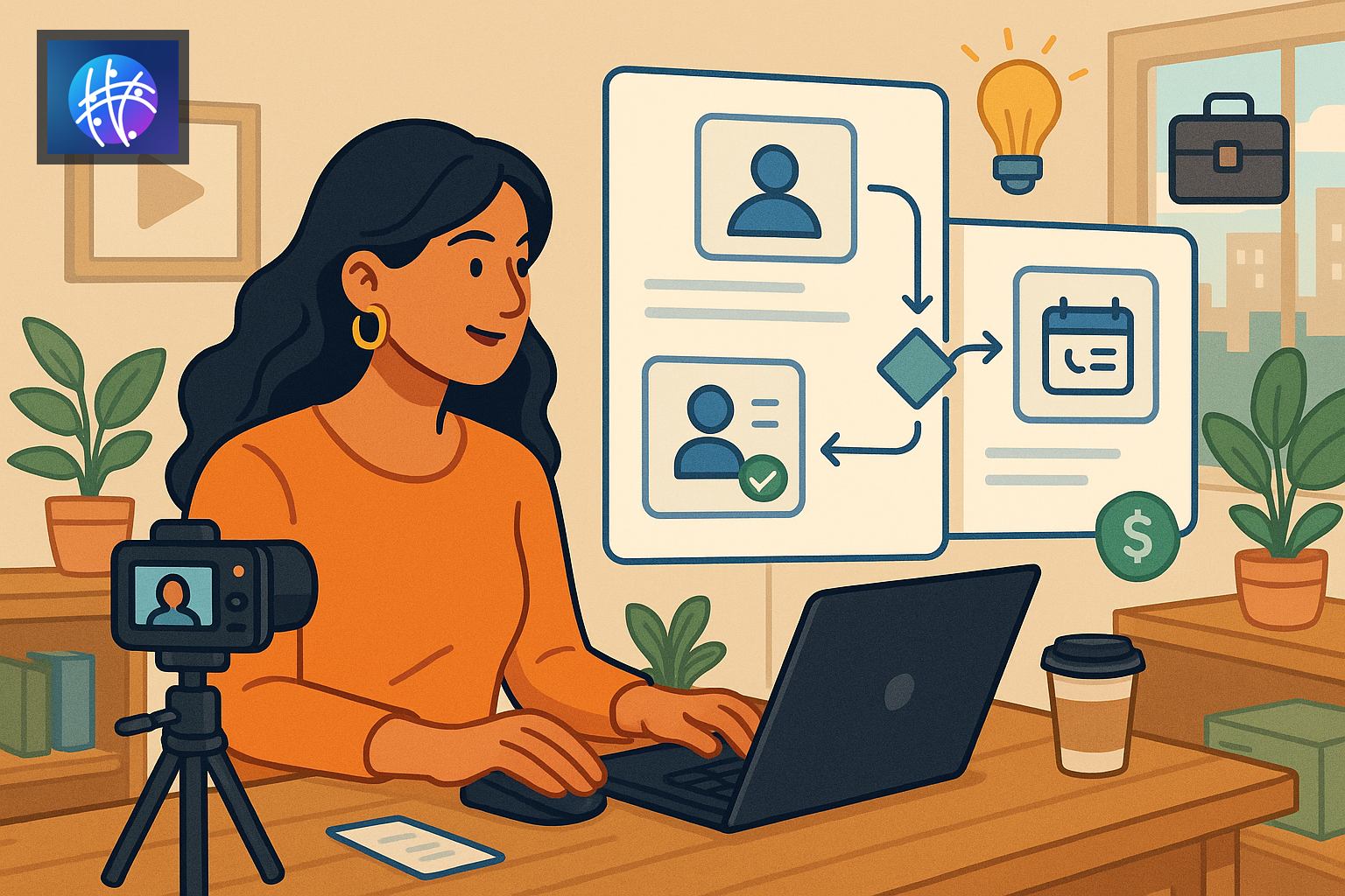 Why Influencers Need an Optimized Lead Funnel to Monetize Faster generated creator revenue hero image with Meshline logo