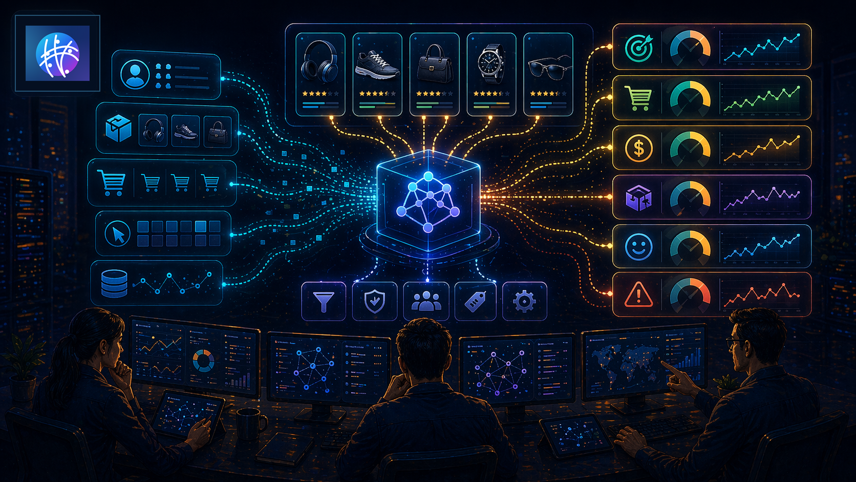 Recommendation Engine Metrics Operators Should Track premium recommendation engine hero image with Meshline logo